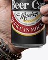 Aluminium Can With Matte Finish Mockup