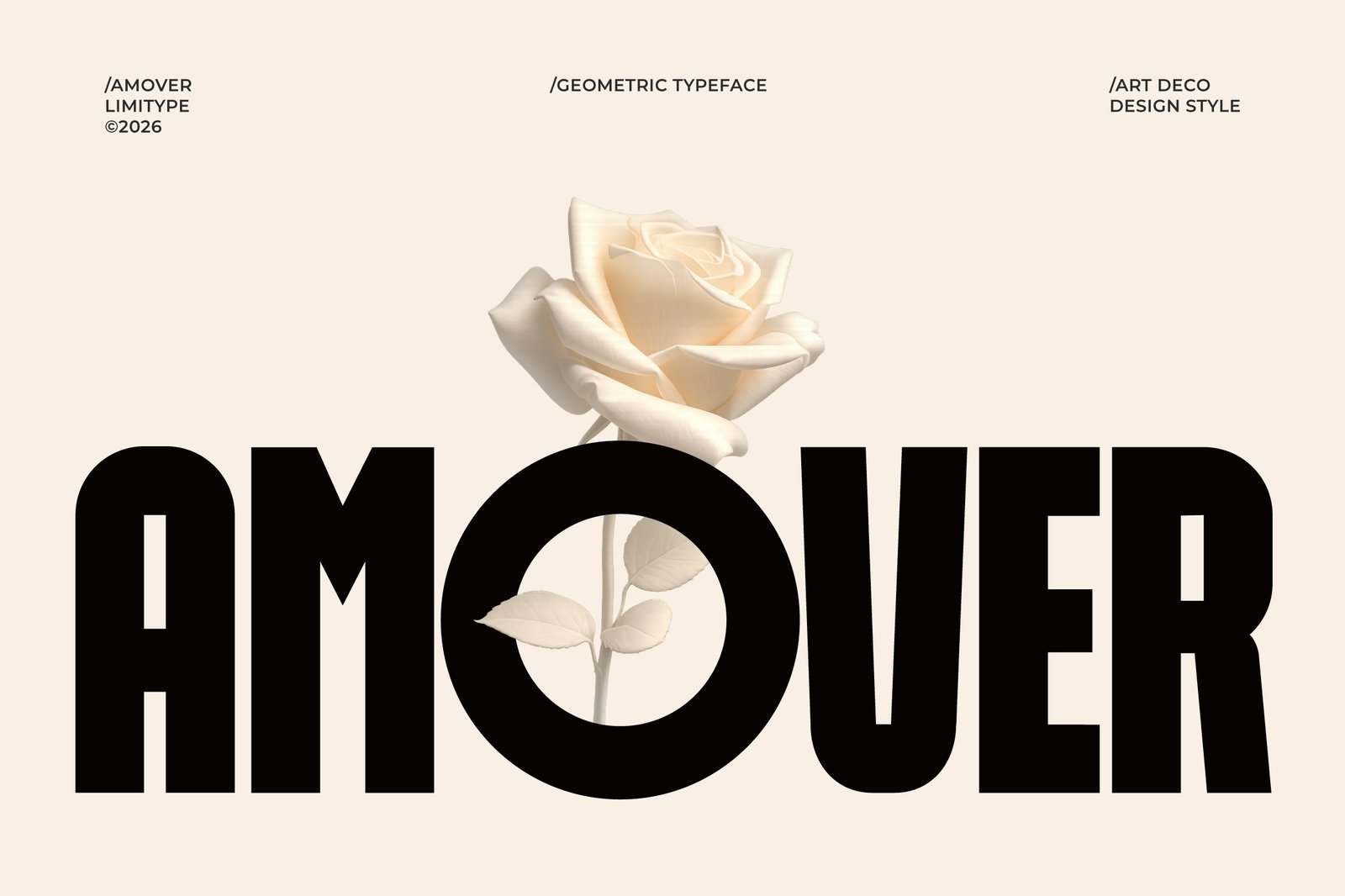 Amover - Bold Geometric Font