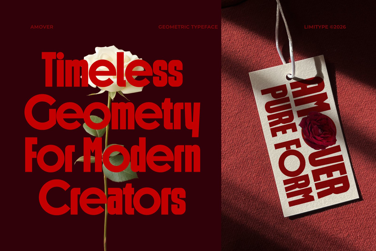 Amover - Bold Geometric Font