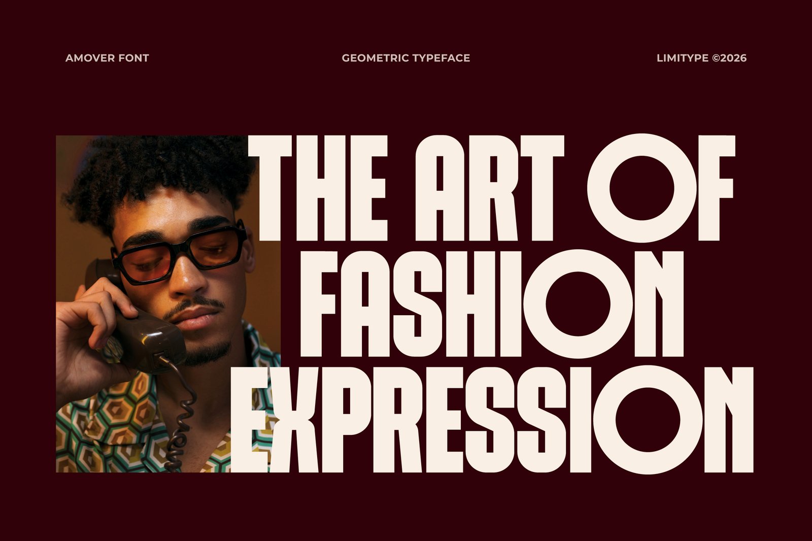 Amover - Bold Geometric Font