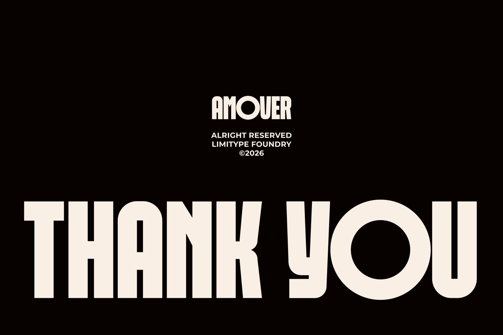 Amover - Bold Geometric Font