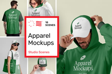 Apparel Mockups - Studio Scenes