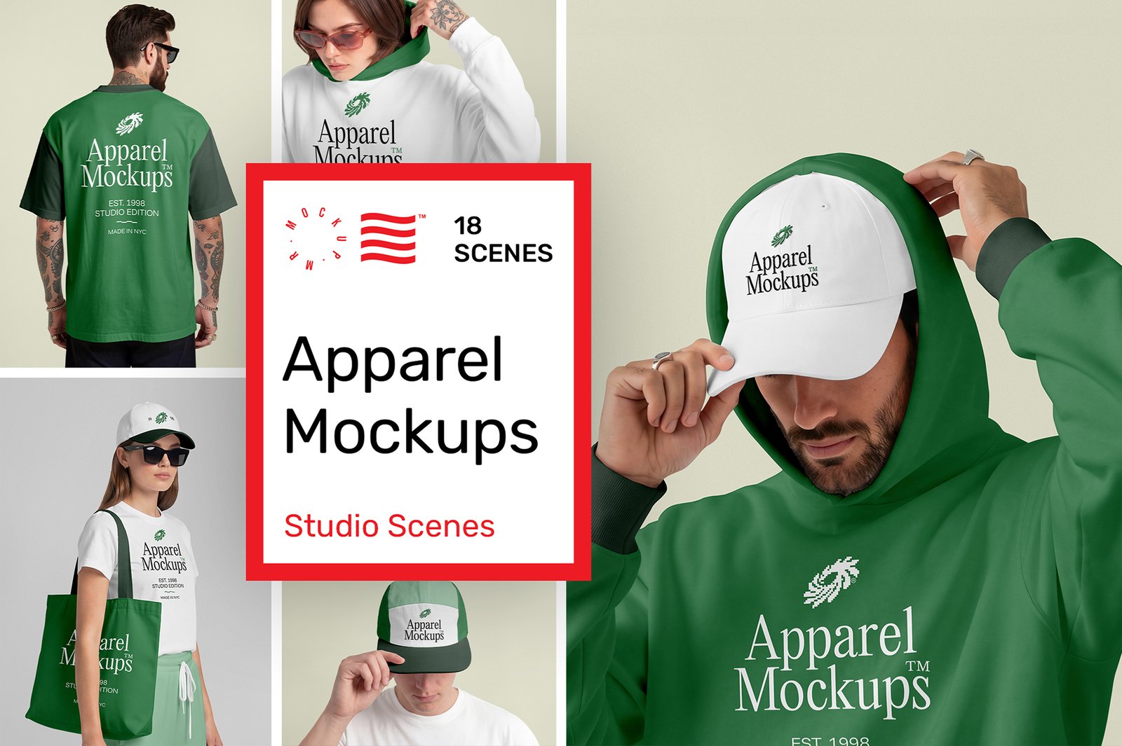 Apparel Mockups - Studio Scenes