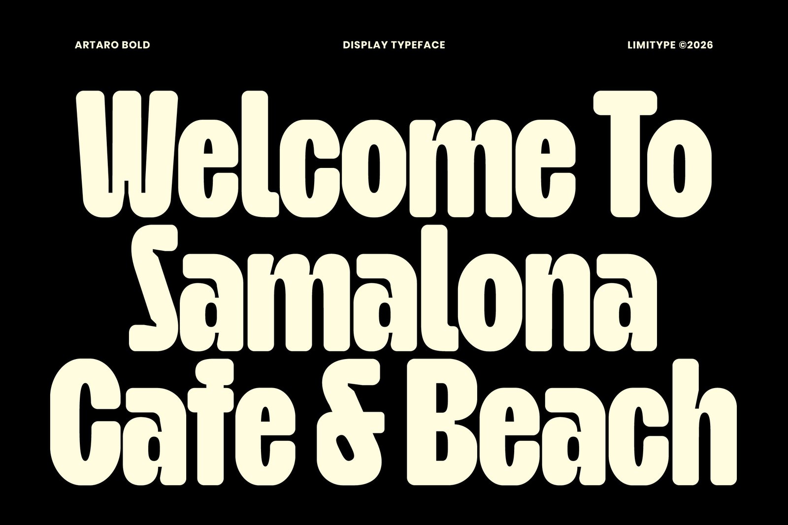 Artaro - Bold Inktrap Font