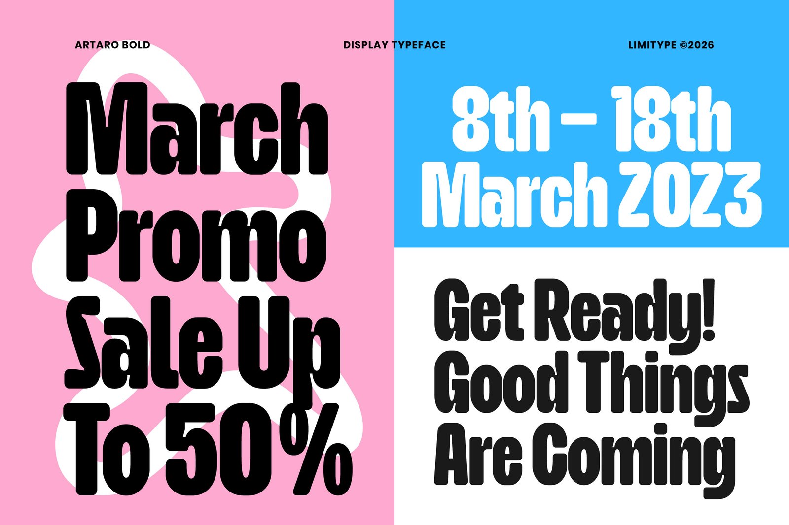 Artaro - Bold Inktrap Font
