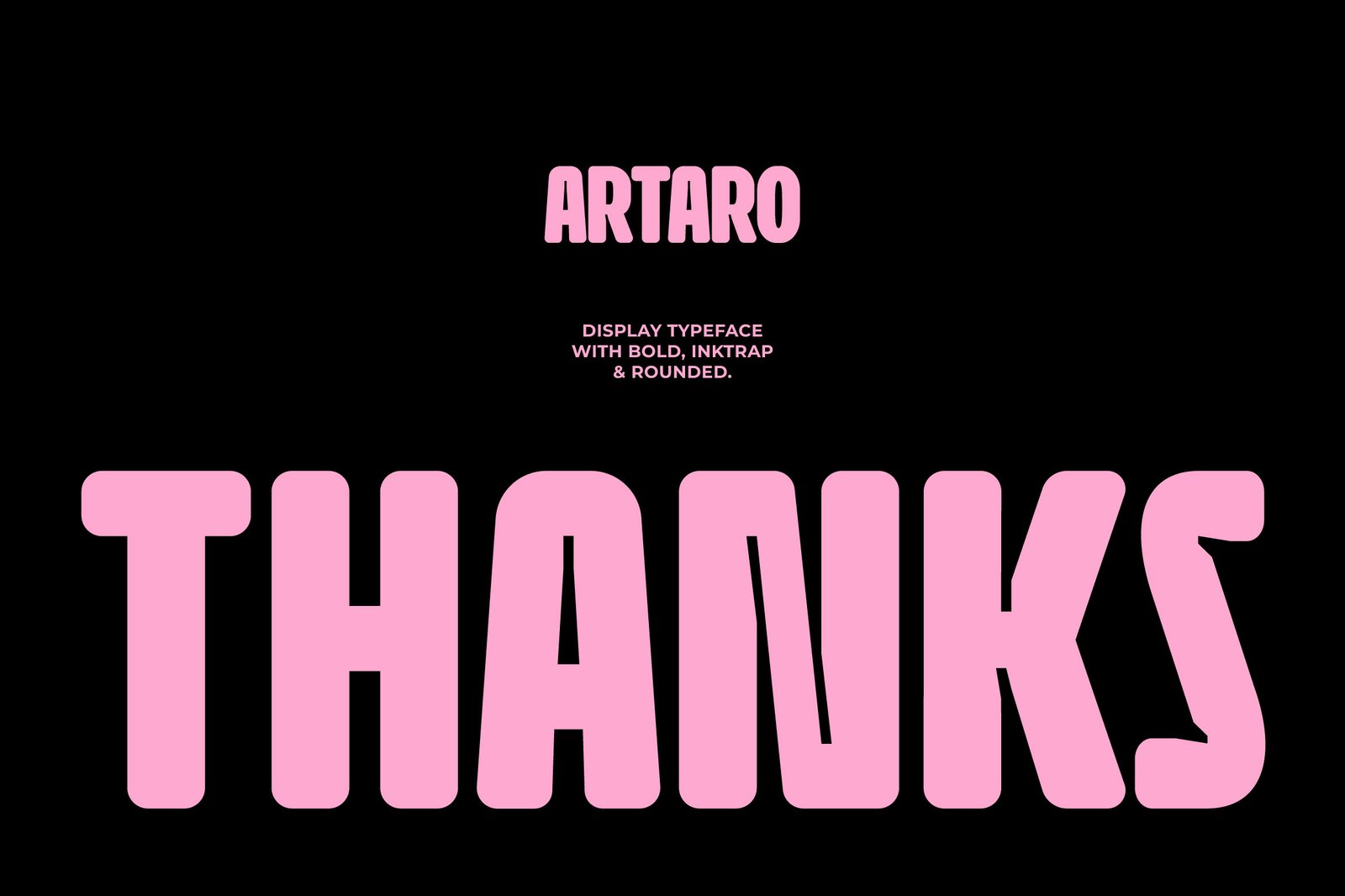 Artaro - Bold Inktrap Font