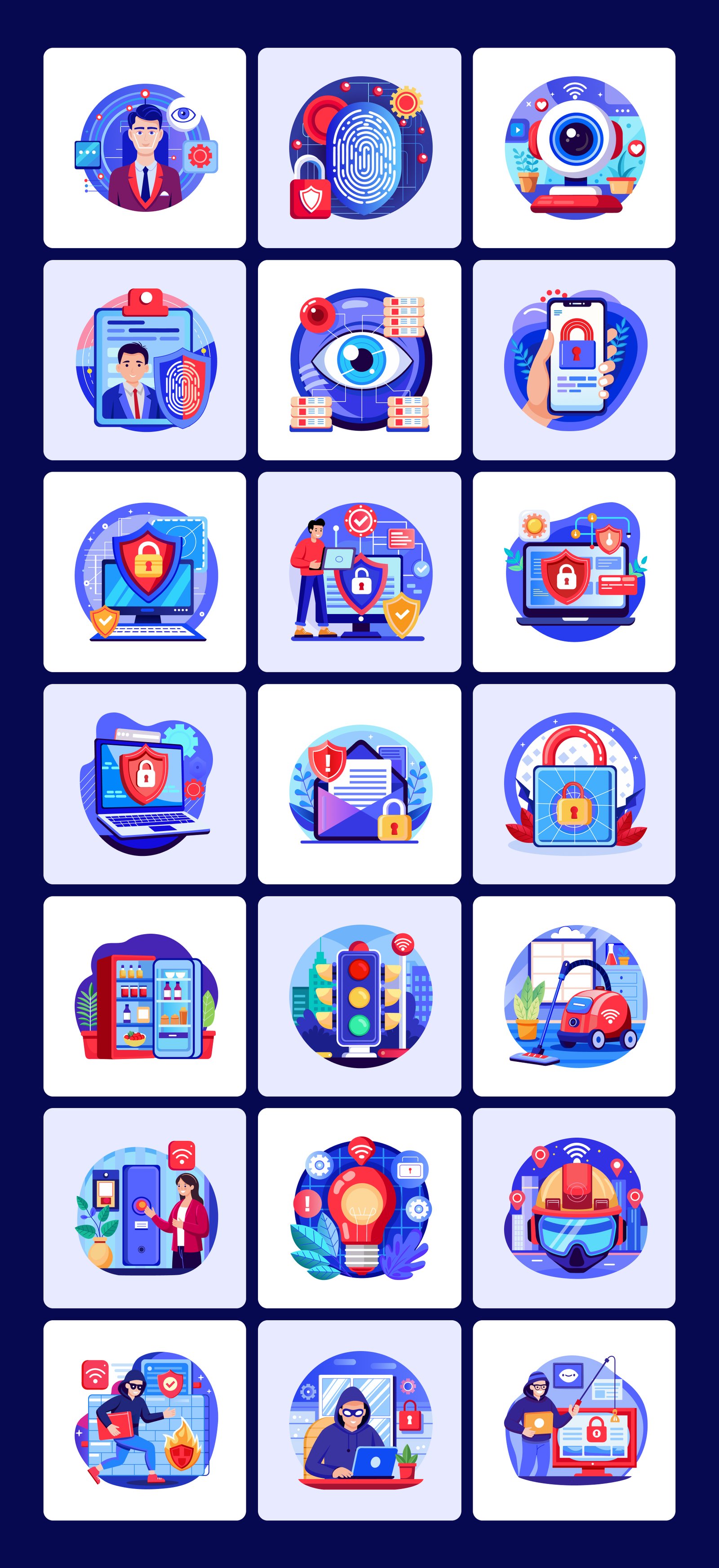 Artificial Intelligence Illustrations Bundle