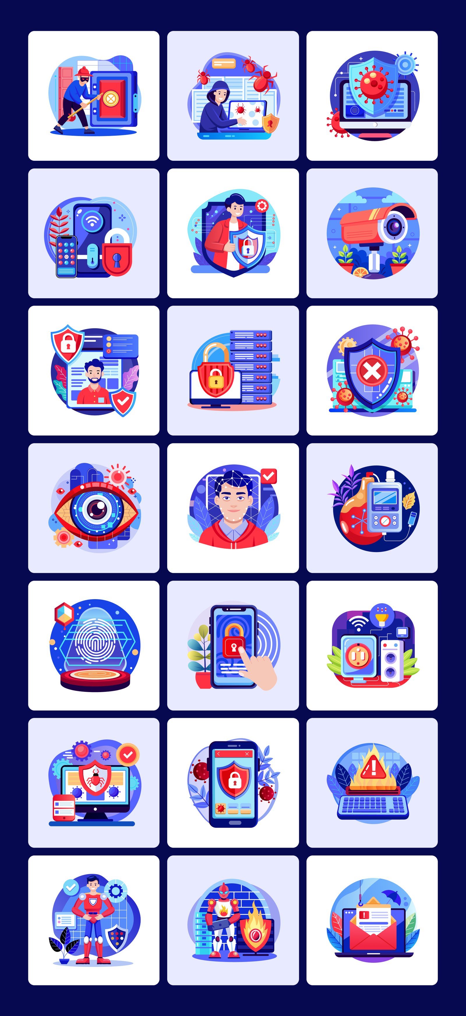 Artificial Intelligence Illustrations Bundle