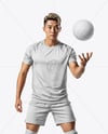 Asian Man Wearing Volleyball Kit Mockup