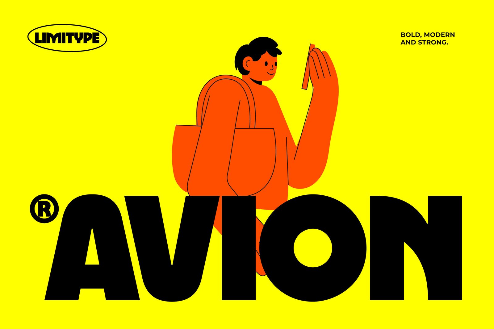 Avion - Modern Bold Font