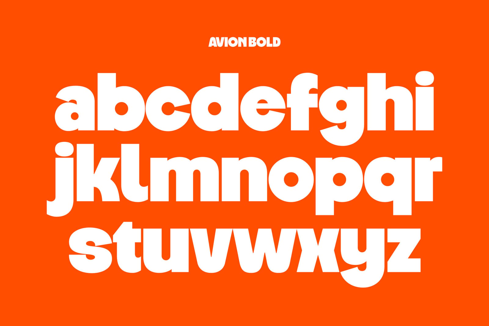 Avion - Modern Bold Font