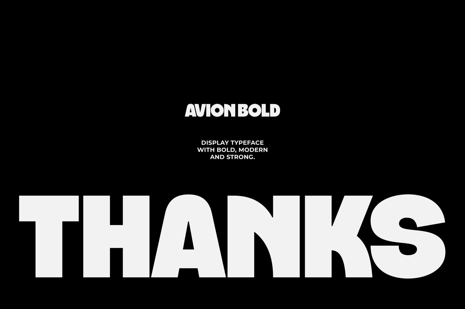 Avion - Modern Bold Font