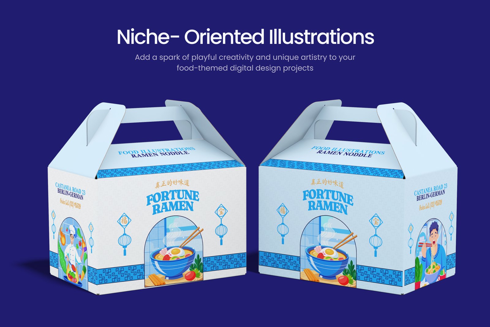 Food Illustration Art Set