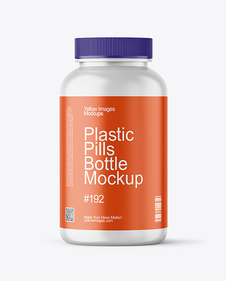 Matte Pills Bottle Mockup