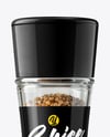 Smoked Sea Salt Jar with Grinder Mockup