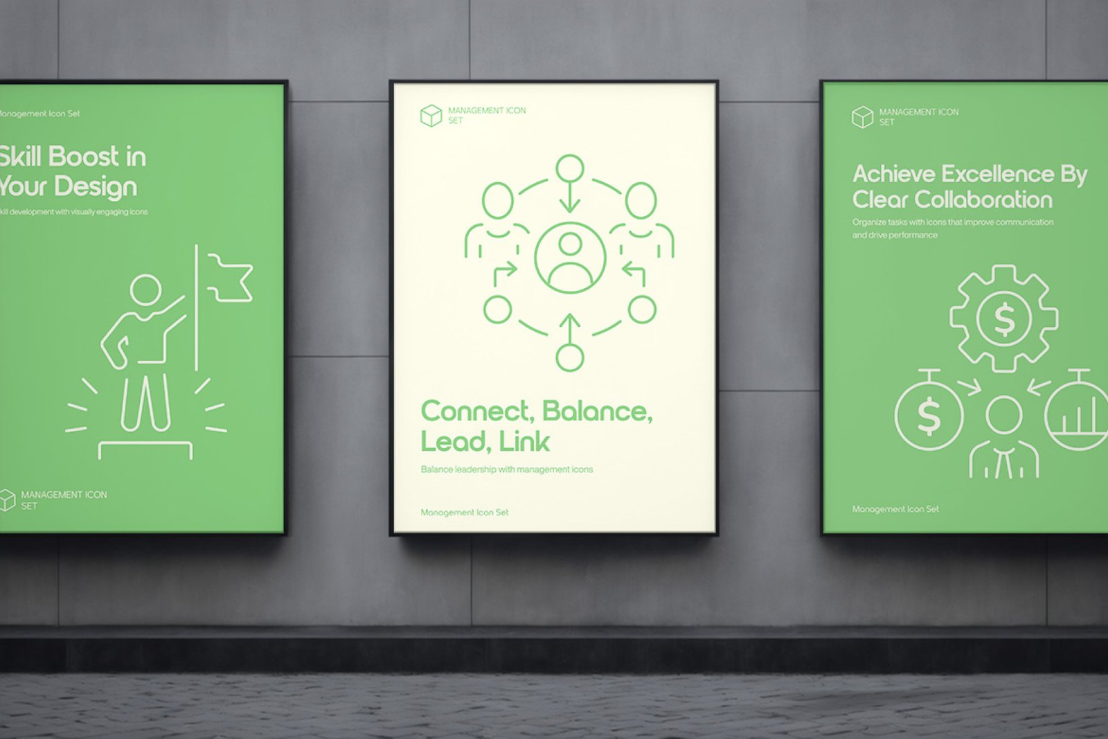 Management Icons Set