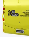 City Bus Mockup - Back Half Side View