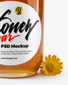 Glass Jar Wildflower Honey with Honeycomb