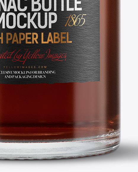 Cognac Bottle Mockup