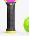Pickleball Paddle with Ball Mockup