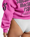 Young Woman Wearing a Sweatshirt Mockup