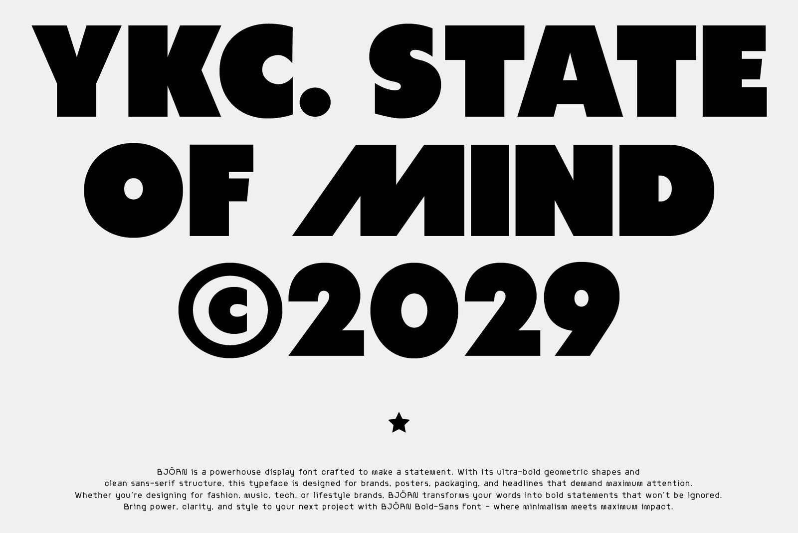 BJÖRN Bold Sans Serif