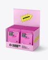 Display Box with Matte Snacks Mockup