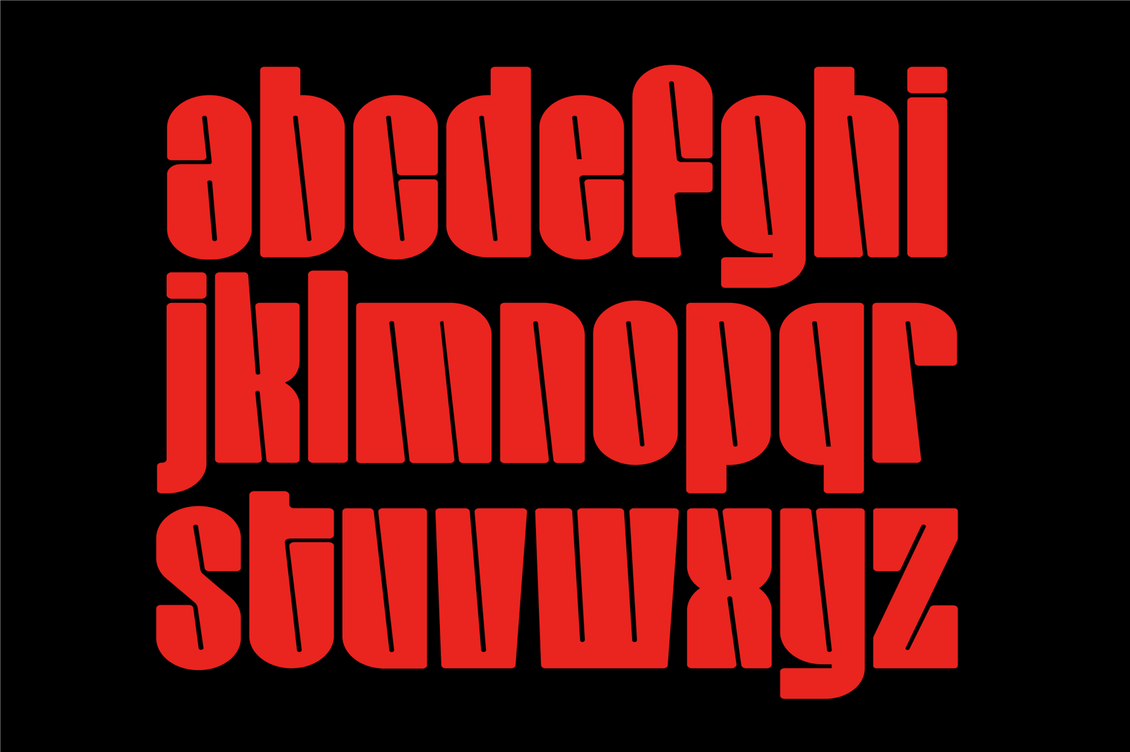 Roxhead - Condensed Font