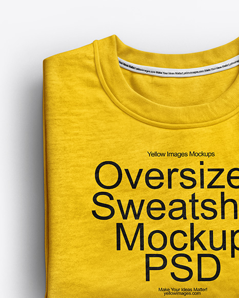 Folded Sweatshirt Mockup
