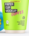 Two Paper Coffee Cups Mockup