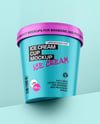 Matte Ice Cream Cup Mockup