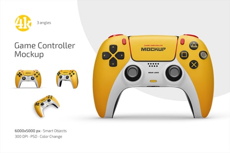 Game Controller Mockup Set - Device Mockups