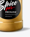 Plastic Jar with Ground Ginger Mockup