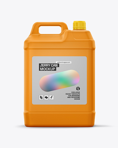 Matte Jerry Can Mockup