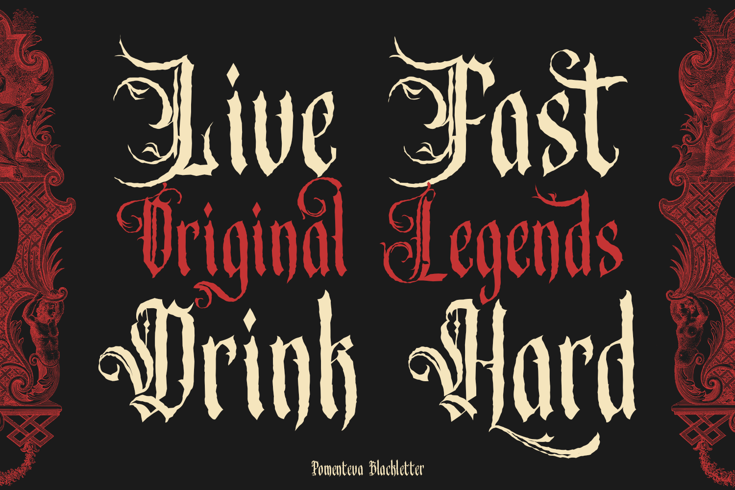 Pomenteva - Blackletter Font