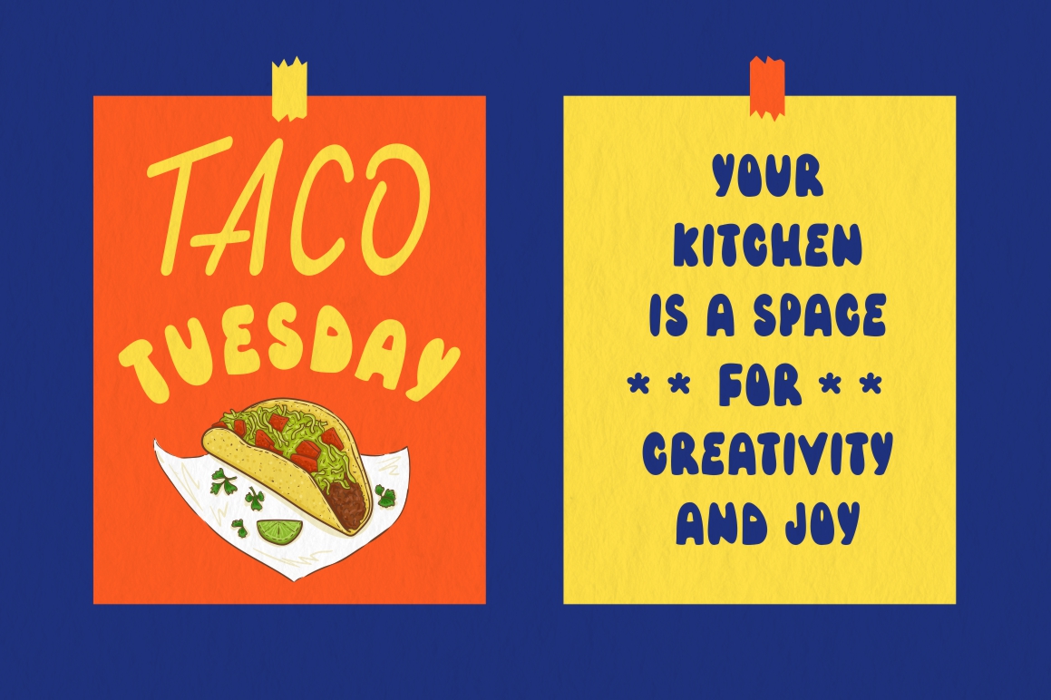 Quick Takeaway fast food fonts