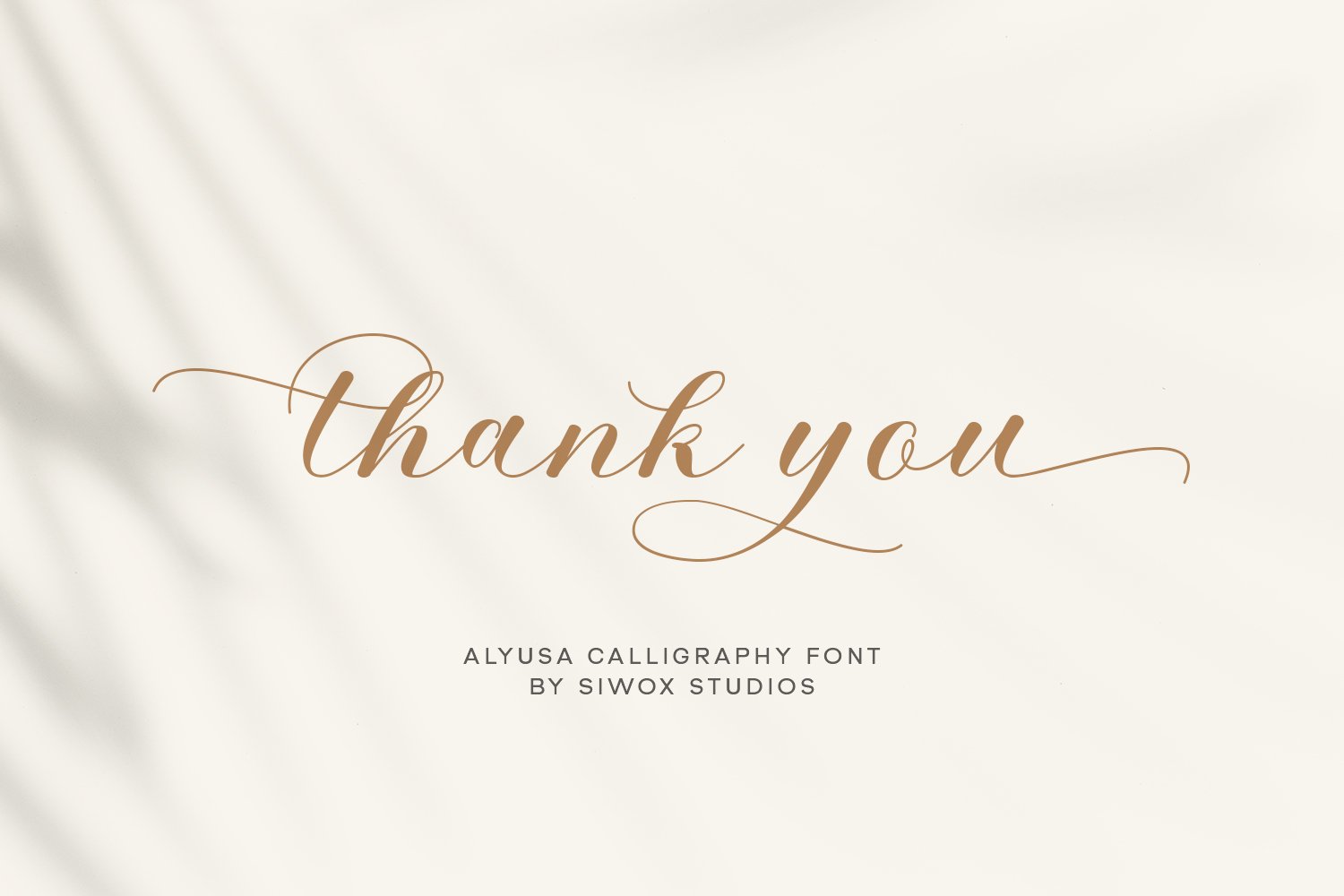 Alyusa - a modern calligraphy script
