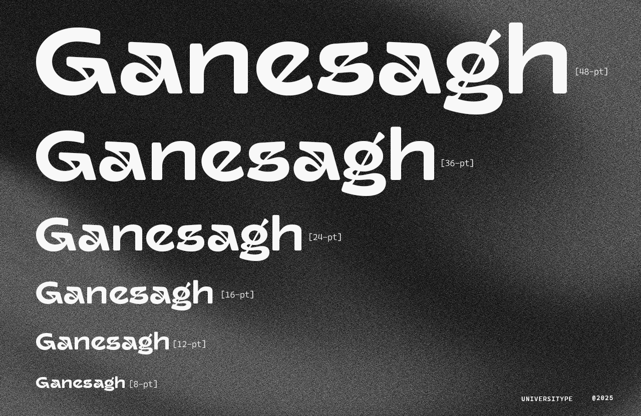 UT Gafigs - An Experimental Sans Serif