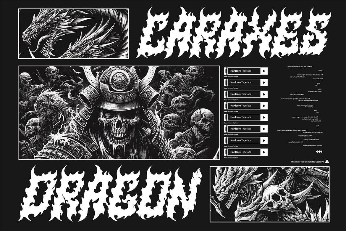 Syrax | Brutal Black Metal Typeface
