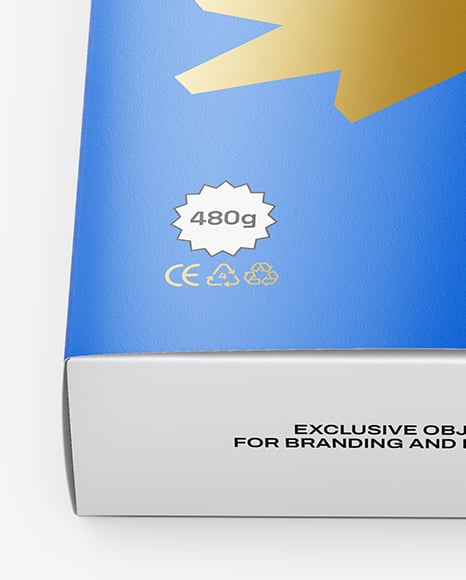 Matte Paper Box in Sleeve Mockup