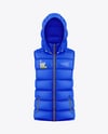Hooded Down Vest Mockup
