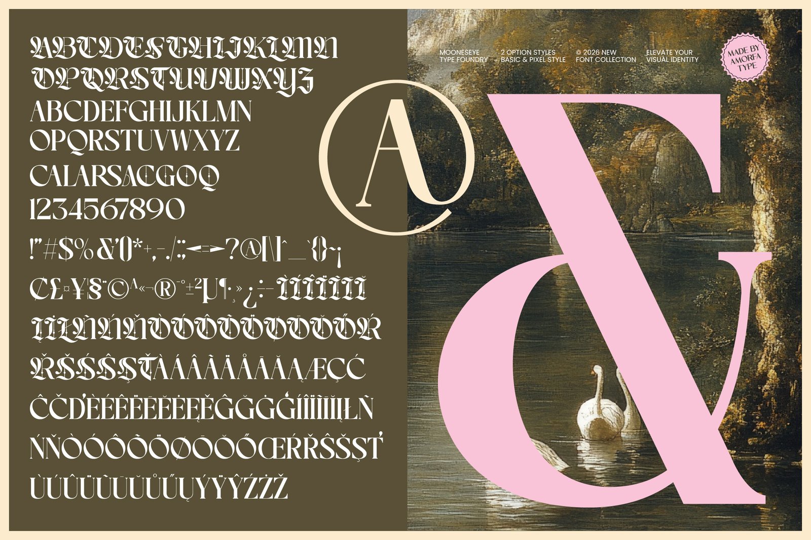 Choire Blackletter Pixel Display