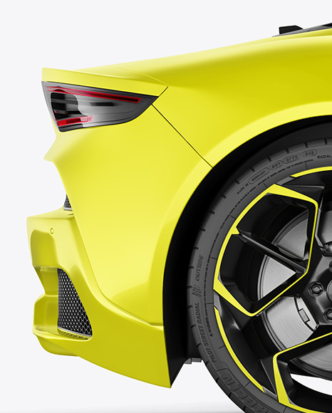 Sport Car Mockup - Side View