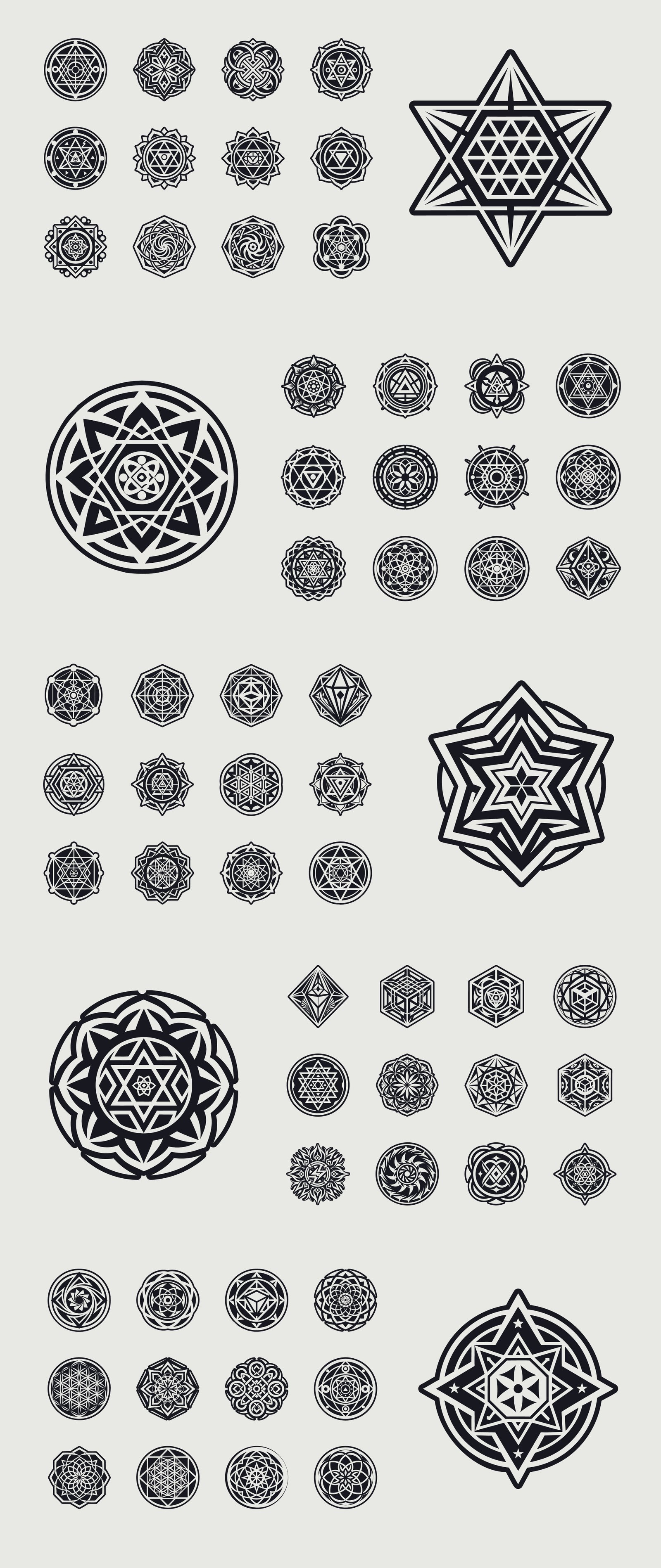 Glyph Sacred Geometry Symbols
