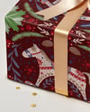 Gift Box with Bow and Confetti Mockup