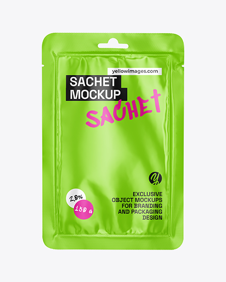 Glossy Sachet Mockup - Premium PSD Mockups