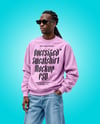 Black Man Wearing an Oversize Sweatshirt and Wide Jeans Mockup