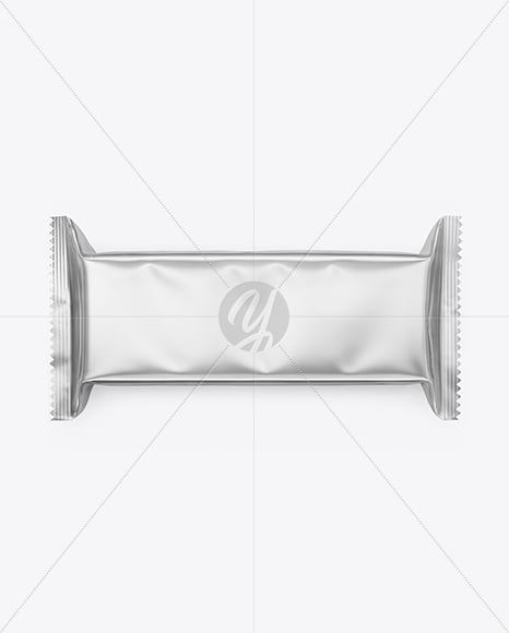 Matte Metallic Snack Package Mockup