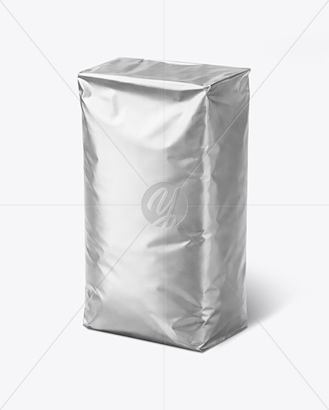 Metallic Coffee Bag Mockup