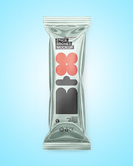 Glossy Metallic Package Mockup